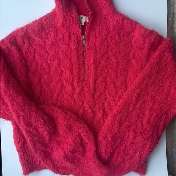 POL Women's Sweater in Vibrant red - Picture 3 of 5